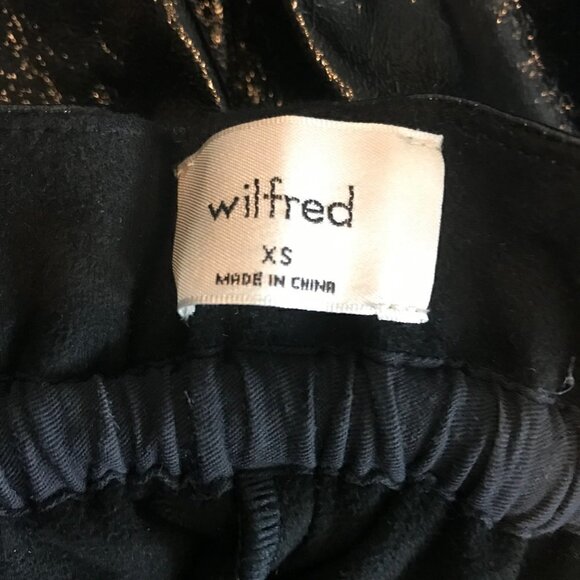 Aritzia Wilfred Black Jive Pants High Waister Faux Leather Pants Size  XS - Picture 7 of 8